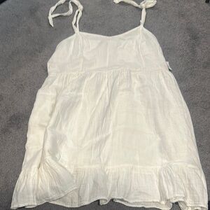 Old Navy White Sleeveless Tie-Strap Dress Size XL- NWT